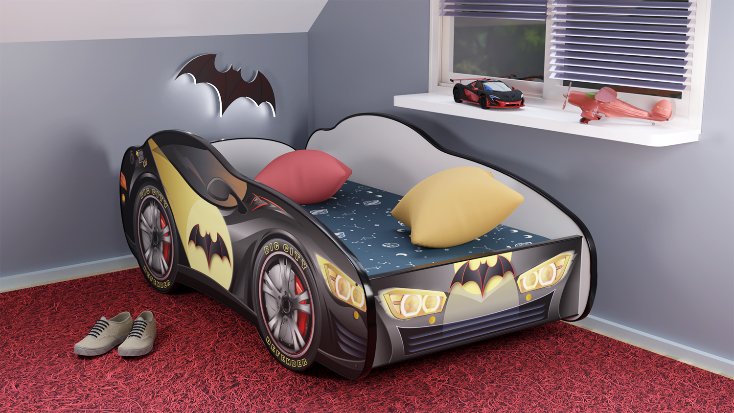 Cama Infantil com Oferta de Colch?o Espuma MAISCASA (140 x 70 cm)