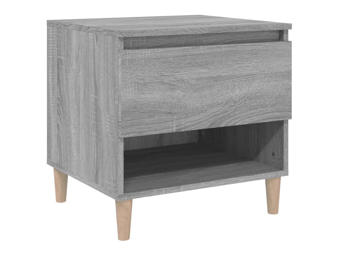 Maison Exclusive - Mesa De Cabeceira 50x46x50 Cm Derivados De Madeira Cinza Sonoma