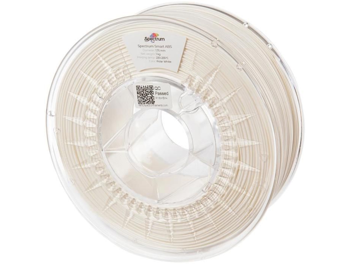 Filamento Spectrum Smart Abs 1,75mm Branco Polar 1kg