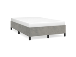 Bed Frame, Bed Frames Vidaxl Cinzeto Veludo (120 X 190 Cm)
