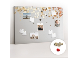 Painel De Cortiça Para Parede Estrelas Para A Sala De Estar Espelharte (120x80 Cm)