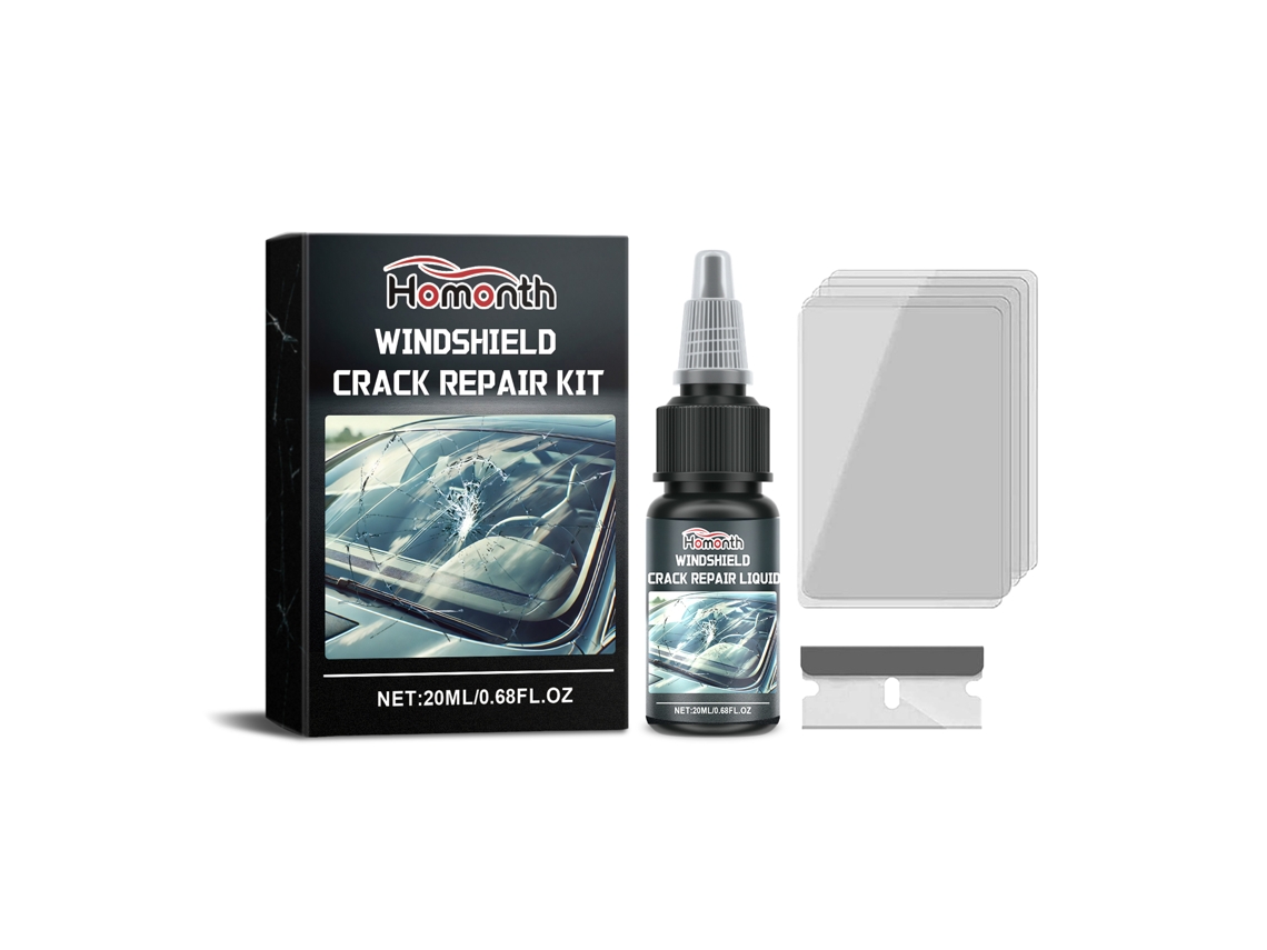Kit de Reparação de Riscos em Vidro de Carro, Cola Visão Clara LAXISCREED