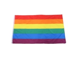 Bandeira Arco-íris S/MARCA em poliéster, 90x150cm