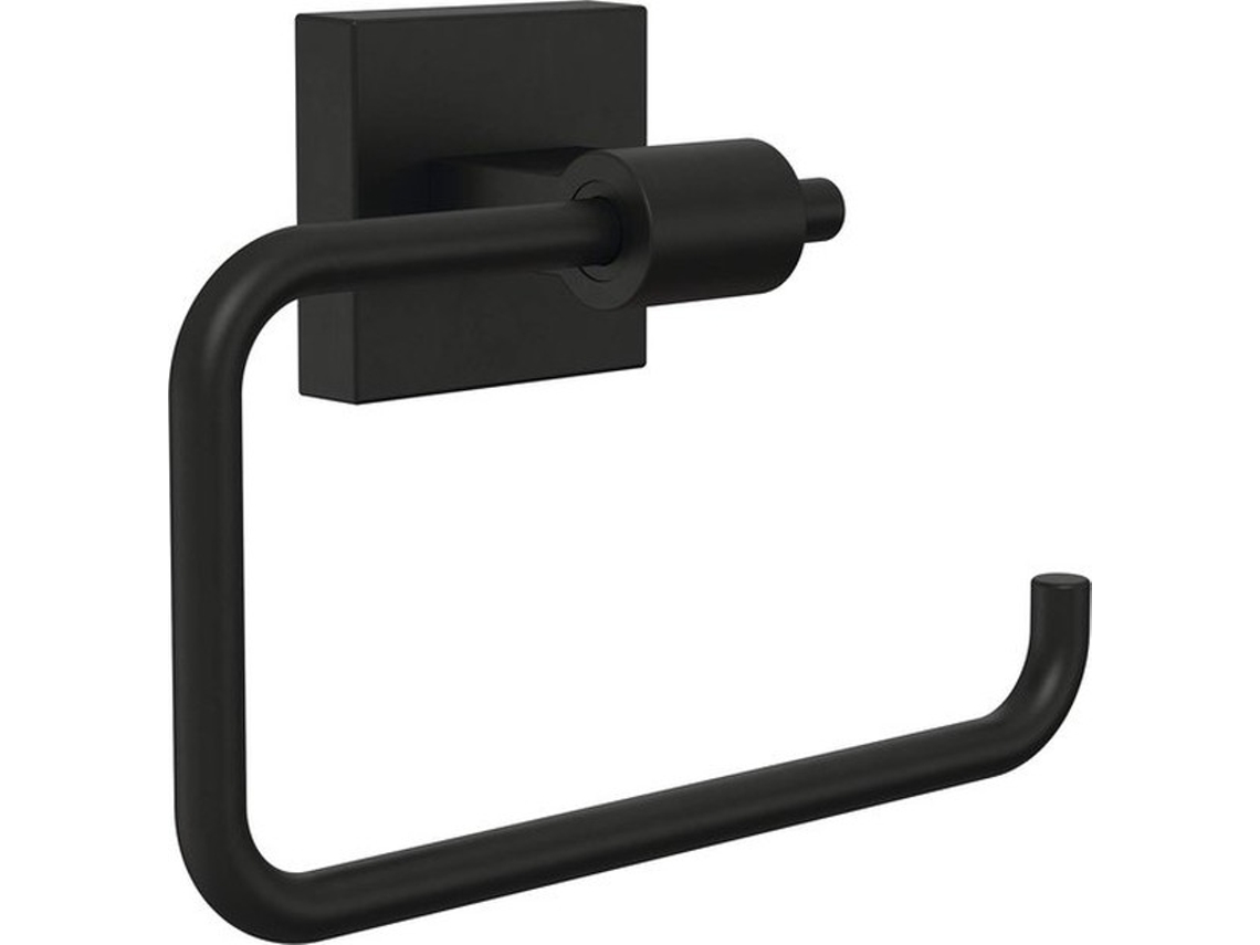Franklin Toiletrolhouder, Messing, Mat, Zwart