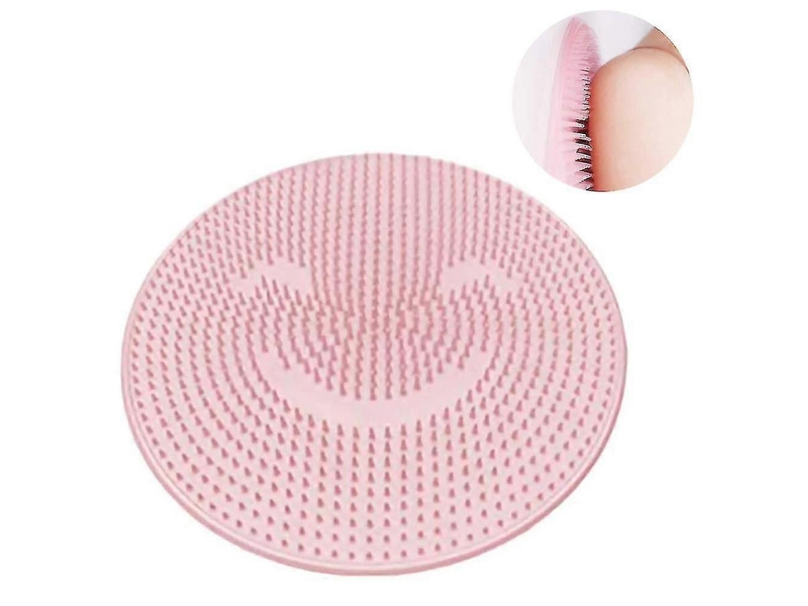 Esfoliante E Massageador De Pés Em Silicone - Almofada Para Massagem Nos (1 Peça, Rosa)