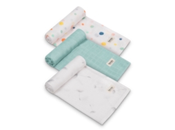 Conjunto De 3 Fraldas De Bambu Lionelo Bamboo Box - 70x70cm - 100% Algodão De Bambu - Desde O Nascimento