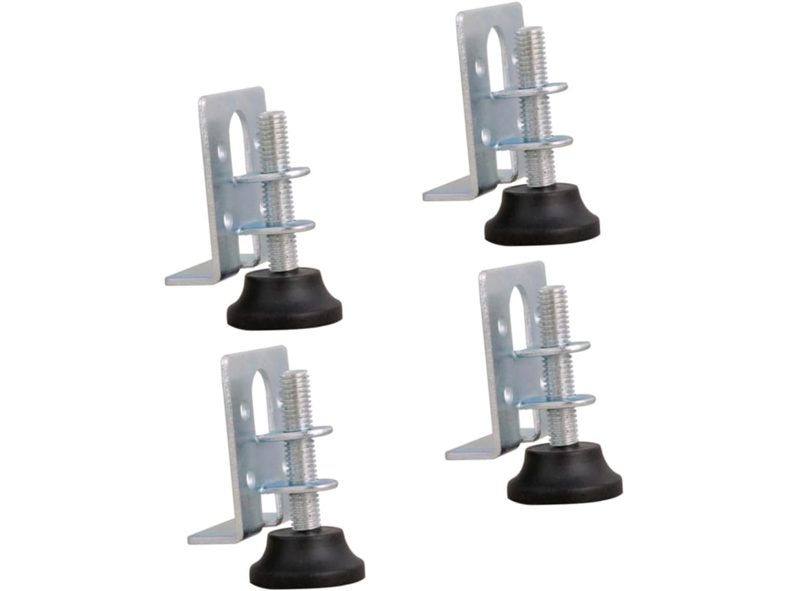 Conjunto De 4 Pés Niveladores Ajustáveis Para Móveis, Ideais Para Guarda Roupas, Armários E Cômodas