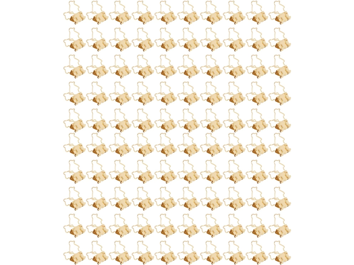 100 Clipes de Papel Ocos em Formato Pinguim, Pequenos Clipes de Metal Resistentes para Documentos e Contabilidade.