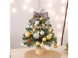 Árvore de Natal Pequena de 18 Polegadas com Decorações de Árvore