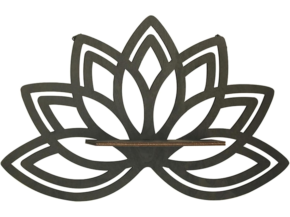 Prateleira Prática Com Recorte Floral, Fácil De Instalar, Suporte De Canto Para Maquiagem, Organizador De Parede Para
