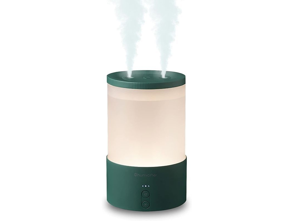 Umidificador portátil com luz noturna, USB, verde S/MARCA