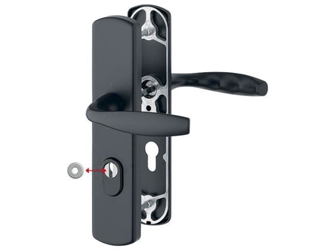 Conjunto de Segurança HOPPE New York 1810H/3452A-Za/3450 Preto Fosco 37-52 Mm I Key 11810166