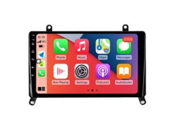 Auto Rádio Carro Bluetooth Autoradio 8GB RAM 128G ROM CarPlay Navegação GPS Ecrã Táctil RoverOne para Toyota Hiace H300 6 GranAce 1 2019-2022