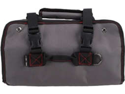 Bolsa de ferramentas dobrável e resistente para eletricistas e carpinteiros, bolsa de armazenamento portátil com vários compartimentos.