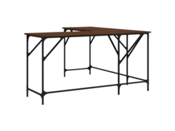 Desk, Desks Vidaxl Marrom Madeira Processada (n/a)