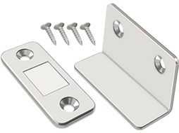 Fecho Magnético Para Porta, Ultrafino E Invisível, 2 Peças,