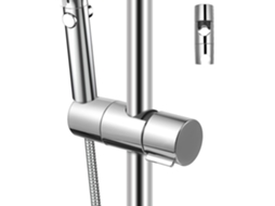 Suporte De Chuveiro Ajustável Beauvorty Prateado Para Hastes 18a 25mm, Com Ampla Compatibilidade E Feito De Plástico