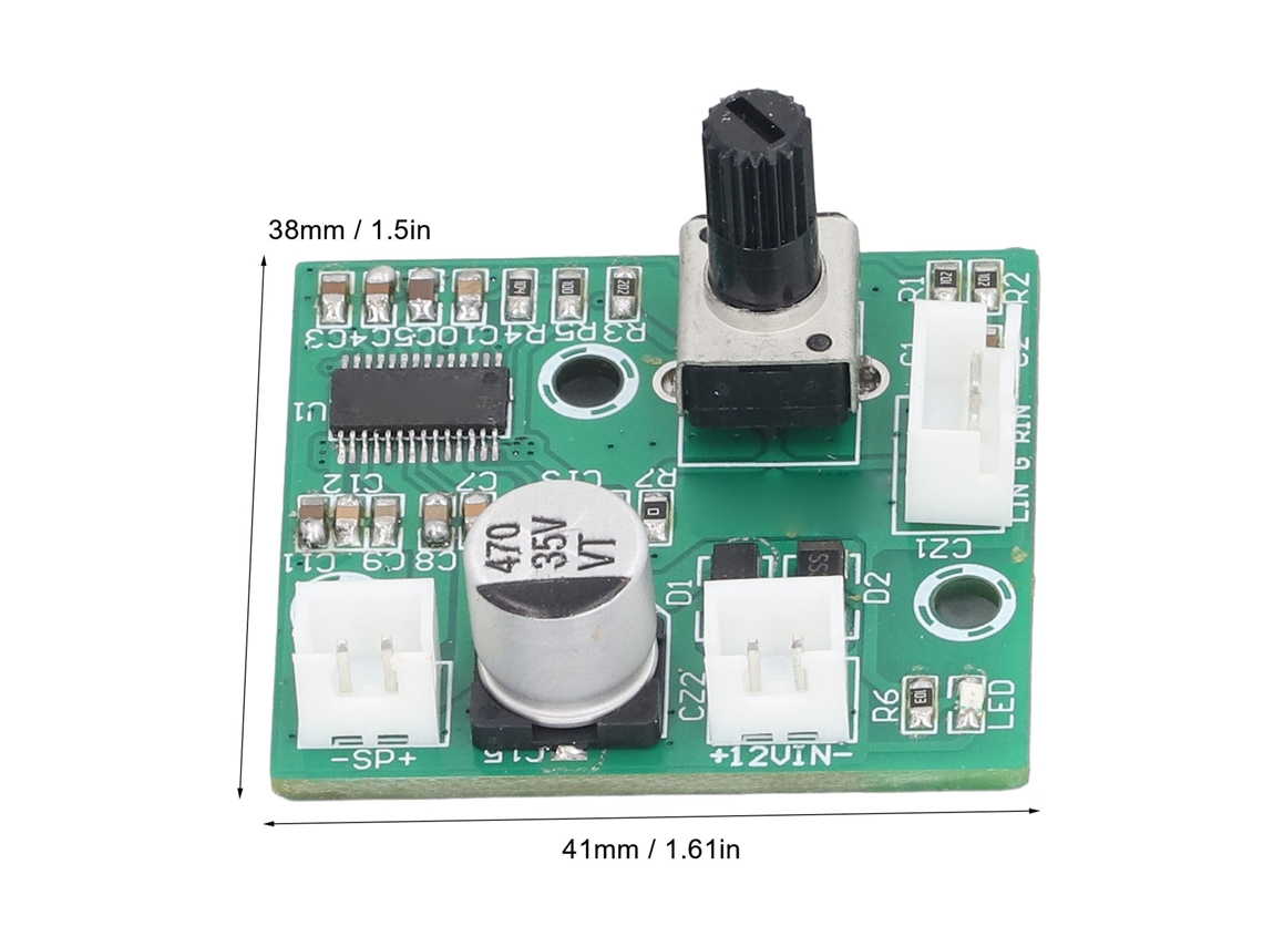 Laxiscreed Mini Amplificador Mono De Alta Potência Com Som Hi-fi E Tecnologia Digital