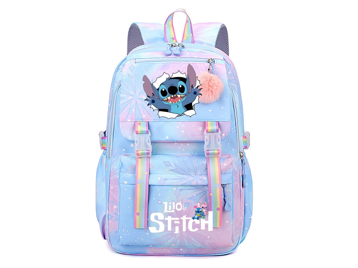 Mochila Escolar, Desenho Animado, Grande Capacidade, Azul, Aulas, Bolsa Ombro