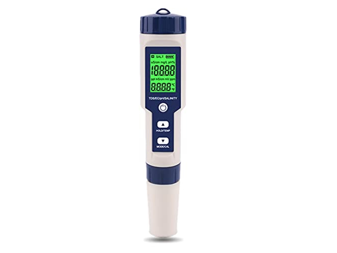Medidor De Qualidade Da àgua 5 Em 1 Portátil Analisador Digital De Ph,salinidade,temperatura,tds E Ec Para Casa,jardim E Laboratório Btforus