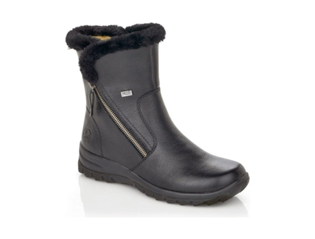 Sapatos de Mulher RIEKER Pele Preto (37)