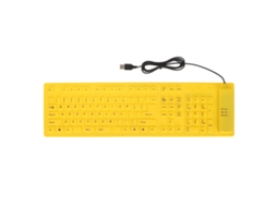 Teclado Silencioso À Prova D'água De Silicone Dobrável