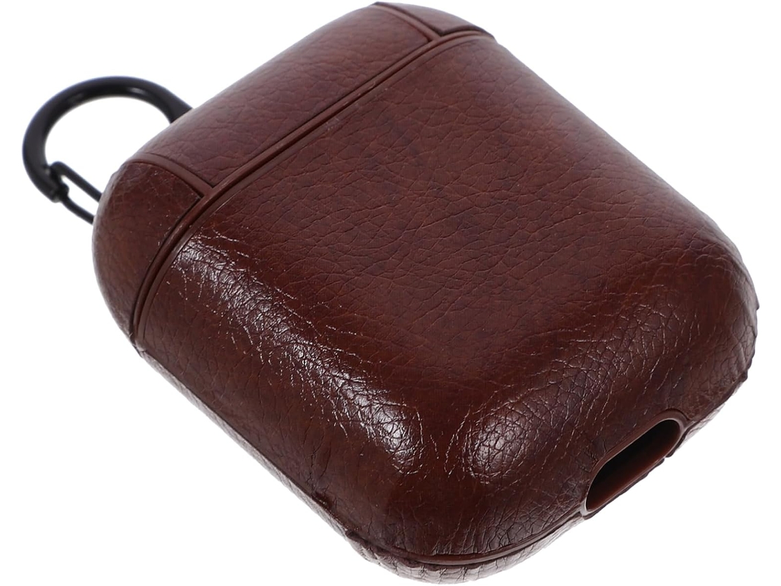 Conjunto de 3 Peças de Estojo Elegante para Fones de Ouvido Sem Fio em Couro Pu. SFUSHOS