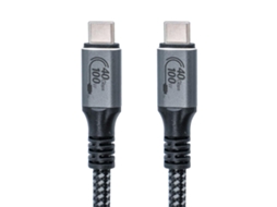 Cabo Usb C 40gbps 100w 8k, compatível Thunderbolt 4, para Hub, Ssd, Mac M1 m3macbook, Dock, Monitor 1m HEXINYIGJLY