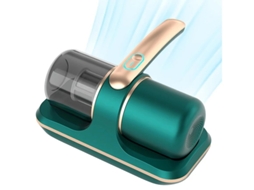 Aspirador de pó portátil Yizhood com remoção de ácaros, carregamento USB e sucção potente, verde