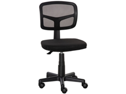 Cadeira De Escritório Cadeira Ergonomicamente De Escrivaninha, Cadeira Giratória Ajustável Em Altura, Preta Economizadora De Espaço Cs