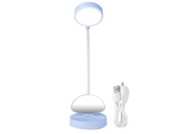 Luz de Mesa Led Portátil Recarregável Usb, 3 Modos, Estudo, Branco, Rosa, Azul | S/MARCA