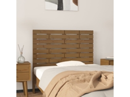 Vidaxl Cabeceira De Parede 81x3x63 Cm Pinho Maciço Castanho-mel