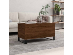 Vidaxl Mesa Centro 90x44,5x45 Cm Derivados Madeira Carvalho Castanho