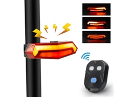 Luz Traseira Para Bicicleta Com Controle Remoto Sem Fio, Indicadores De Direção Esquerdo E Direito E Luz Traseira Para Bicicletas De Montanha/estrada.