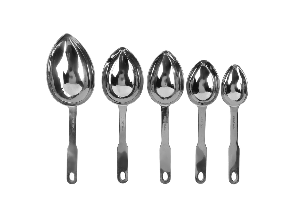 Colher de Sopa LAXISCREED Aço Inox Longa Mão 5pcs