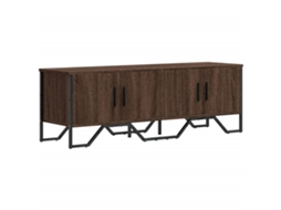 Tv Cabinet, Tv Cabinets Vidaxl Marrom Madeira Processada (n/a)