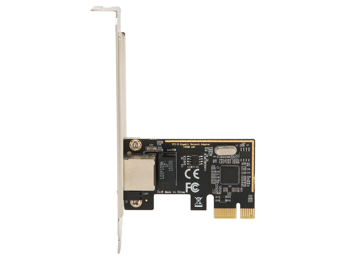 Placa de Rede Gigabit PCIe 10/100/1000 Mbps RJ45 Ethernet para Computador
