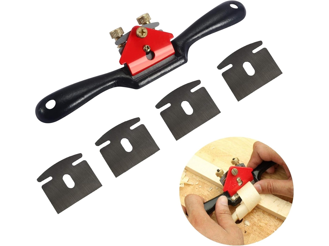 Barbeador Ajustável Com Base Plana, Lâmina De Metal, Ferramenta Manual Para Trabalhar Madeira Para Moldar Projetos De Madeira Curva, Revestimento Epóx