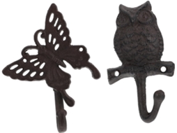 Conjunto De 2 Ganchos De Ferro Fundido Americanos, Suporte Robusto, Resistentes