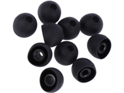 Conjunto De 3 Ponteiras De Silicone Pretas De 13 Mm Com Cancelamento De Ruído Para Fones De Ouvido De 10 Polegadas.