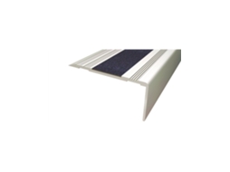 Jardin202 - Pack 10 Unidades. Cantonera Aluminio 50mm - Antideslizante - Adhesivo 21mm Alt. 50mm Anch. 1m Larg. | 21mm Alt. 50mm Anch. 1m Larg. ()