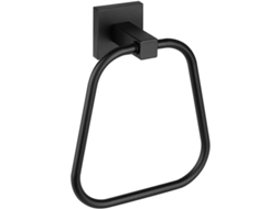 2026 porta Toallas Redondo Negro Acero Inoxidable Sus304 Pared Baño Accesorio Moderno