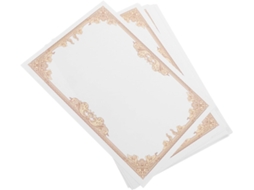 30 Folhas De Papel Em Branco Para Diplomas E Certificados, Imprimíveis E Manuscritas, Com Interior De Honra E