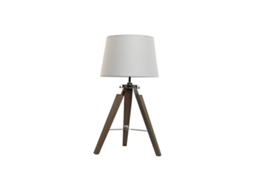 Lâmpada de mesa HOME ESPRIT Branco Castanho Madeira 36 x 36 x 60 cm