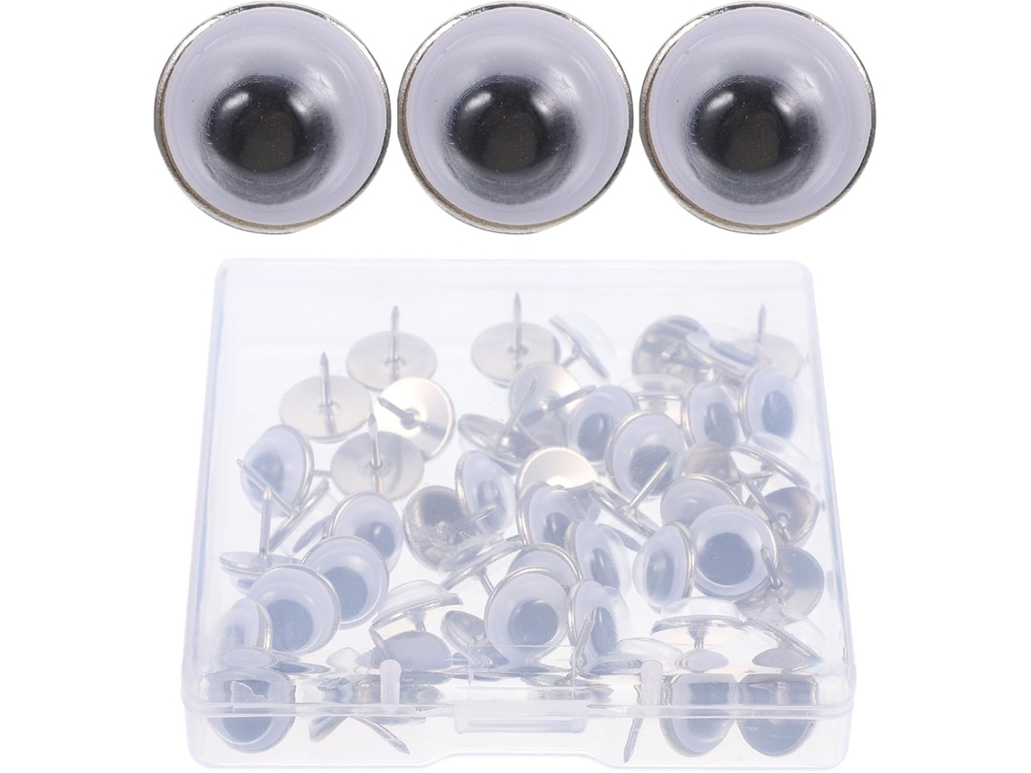 Conjunto Nolitoy de 50 Tachinhas Decorativas em Formato Olho, Tachinhas Multifuncionais para Cortiça E Quadros