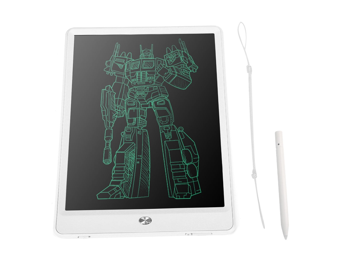 Tablet De Escrita Lcd (escrita E Desenho) 10 Polegadas Branco Com Bateria