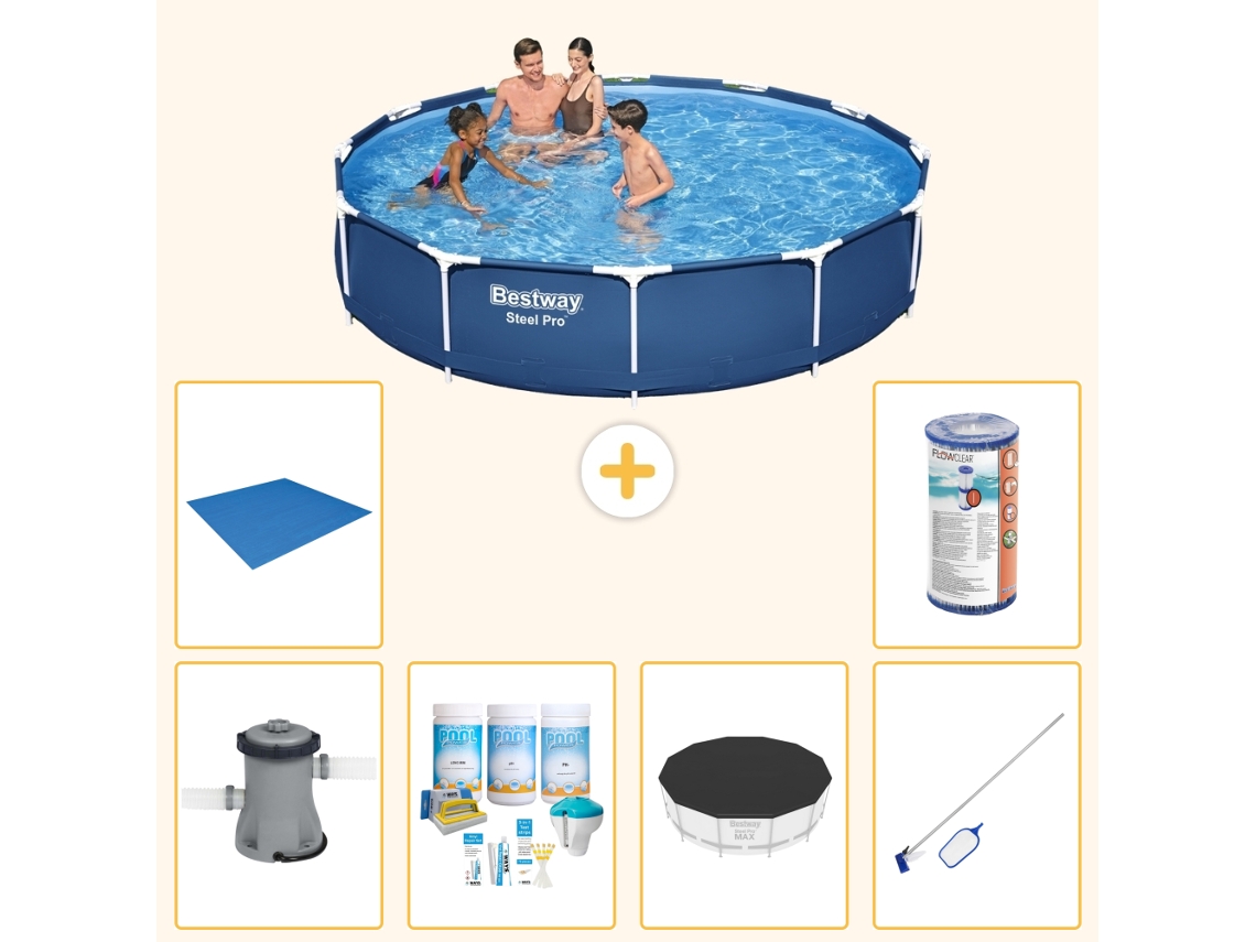 Bestway Piscina Bestway Steel Pro Redonda - 366x76 Cm - 7-peças S21595