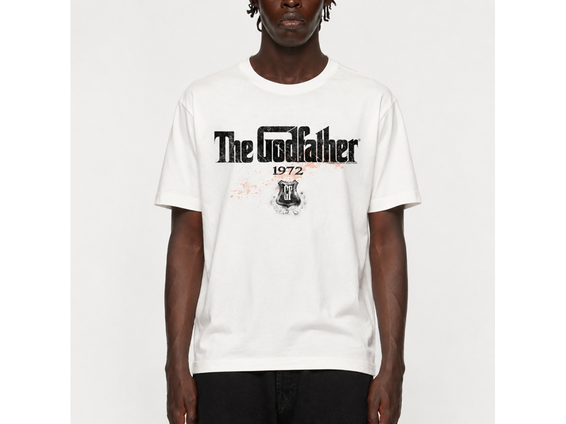 Rockinstone Godfather 1972 White Adult T-shirt Size:s