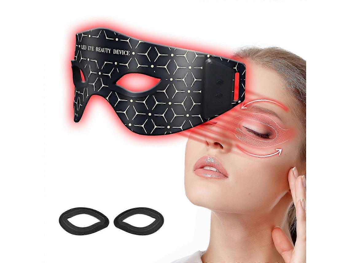 Máscara de Olhos com Terapia Luz Vermelha e 5 Modos para Rugas, Olheiras, Bolsas Sob os Estimulação C Olágeno GOKOCO