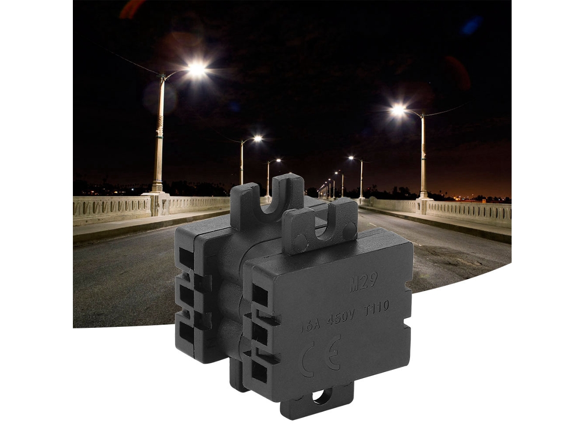 Conector De Alimentação Para Candeeiro De Rua Laxiscreed Com Plugs Macho E Fêmea E Proteção De Circuito